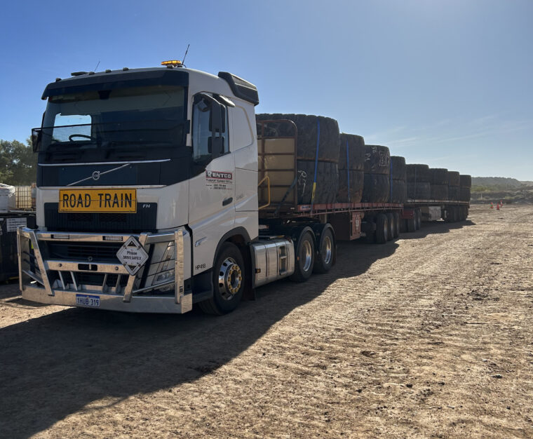 Road train tyres